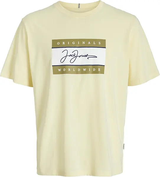 سعر ومواصفات JACK & JONES Mens JORFREDERIKSBERG BOX SCRIPT TEE SS CN LN Jorfrederiksberg Box Script Tee Ss Cn Sn (pack of 1) - Double Cream (B0DFMJQ3ST) على Amazon EG