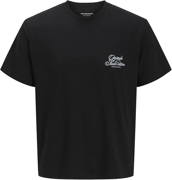 سعر ومواصفات JACK & JONES Mens JORHYDRA TYPO BACK TEE SS CREW NECK SE25 Classic (pack of 1) - Black (B0DFRKSZ6N) على Amazon EG
