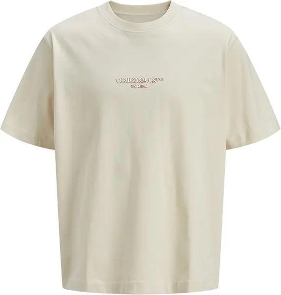 سعر ومواصفات JACK & JONES Mens JORISLINGTON MINIMAL BRANDING TEE SS SN Modern (pack of 1) - Antique White (B0D9CBY1BJ) على Amazon EG