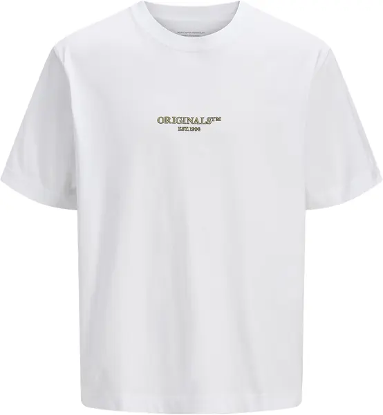 سعر ومواصفات JACK & JONES Mens JORISLINGTON MINIMAL BRANDING TEE SS SN Modern (pack of 1) - Bright White (B0D9CBZVCY) على Amazon EG