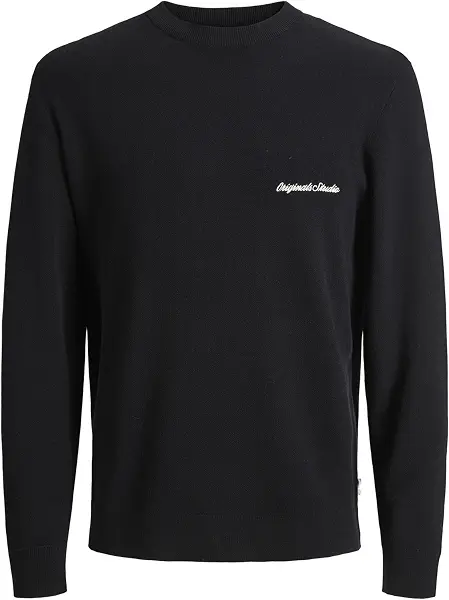 سعر ومواصفات JACK & JONES mens JORNORREBRO LIGHT KNIT CREW NECK SN Sweater (pack of 1) - Black (B0DQLD136Y) على Amazon EG