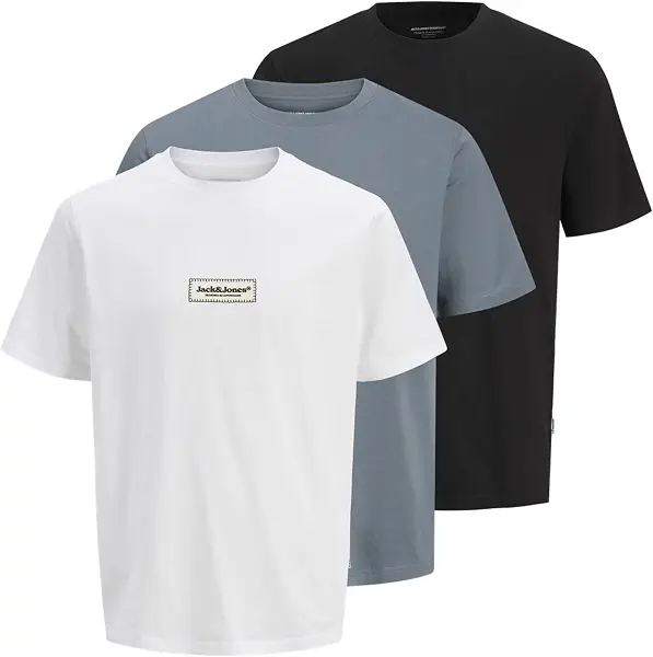 سعر ومواصفات JACK & JONES Mens JORSPLIT FAKESTITCHBRANDING TEE SS3PK MP Modern (pack of 3) (B0DFDQXNFG) على Amazon EG