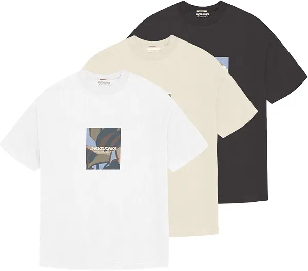 سعر ومواصفات JACK & JONES Mens JORTAVIRA AOP TEE SS CN FST 3PK MP T-Shirt (B0DKFVSTLP) على Amazon EG
