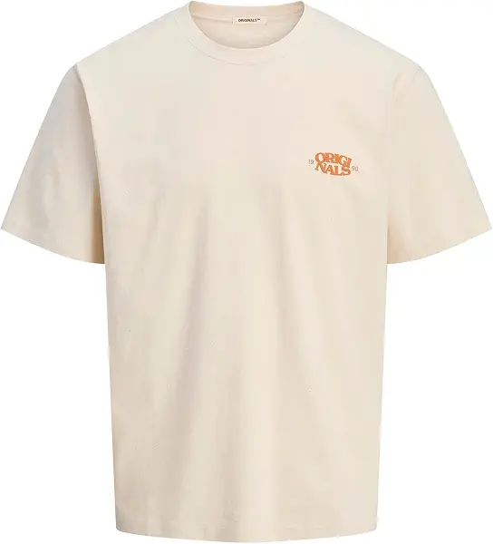 سعر ومواصفات JACK & JONES Mens JORTAVIRA TYPE BACK TEESS CREW NECK OC25 Classic (pack of 1) - Ecru (B0DFMQP26B) على Amazon EG