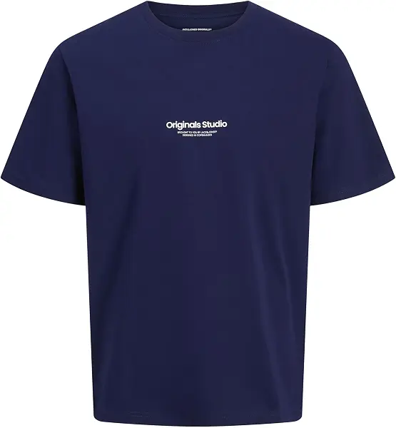 سعر ومواصفات JACK & JONES Mens JORVESTERBRO TEE SS CREW NECK NOOS Modern - Ocean Cavern (B0D98NZZLW) على Amazon EG