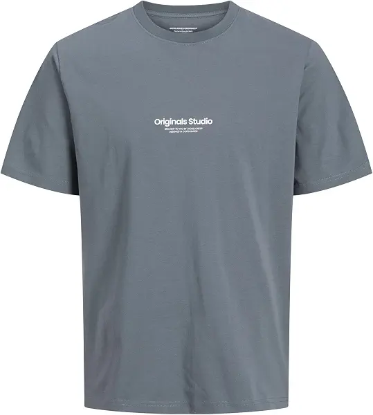 سعر ومواصفات JACK & JONES Mens JORVESTERBRO TEE SS CREW NECK NOOS Modern - Stormy Weather (B0D98PX92Y) على Amazon EG