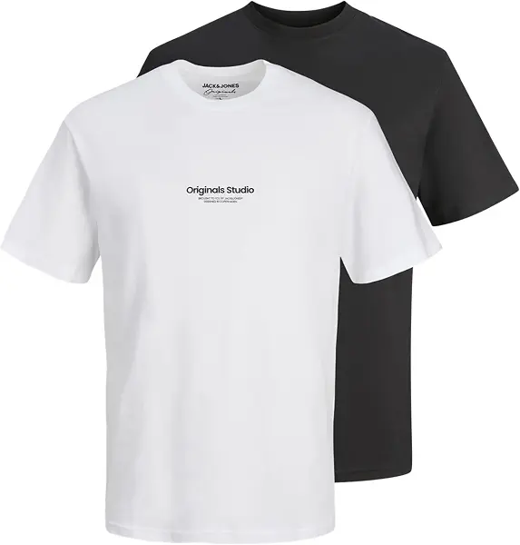 سعر ومواصفات JACK & JONES Mens JORVESTERBRO TEE SS CREW NECK 2PK MP Modern (B0DFD6F7XX) على Amazon EG