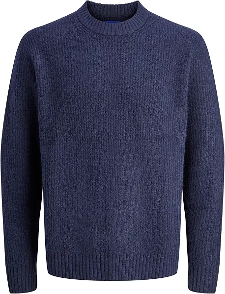 سعر ومواصفات JACK & JONES mens JORYORK OLLIE KNIT CREW NECK Sweater (pack of 1) - Ocean Cavern (B0DQLCQD83) على Amazon EG