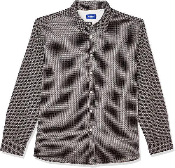 سعر ومواصفات JACK & JONES Mens Joshua Dobby Check Long-Sleeves Modern (pack of 1) (B0DK7J7J8M) على Amazon EG