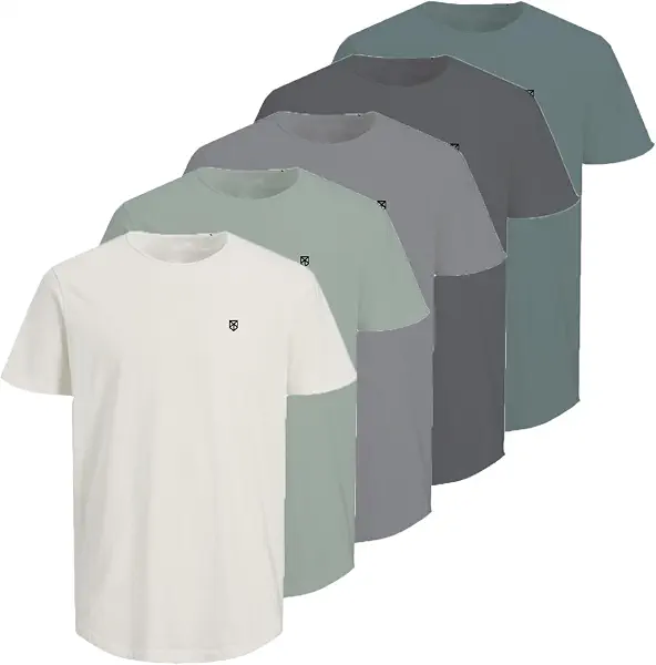 سعر ومواصفات JACK & JONES Mens JPRBLABRODY TEE SS CREW NECK 5PK MP NOOS Modern (pack of 5) - Stormy Sea (B0DFD6CYX2) على Amazon EG