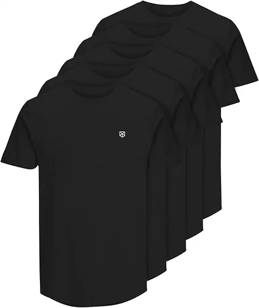 سعر ومواصفات JACK & JONES Mens JPRBLABRODY TEE SS CREW NECK 5PK MP NOOS Modern (pack of 5) - Black (B0DFDJ5BR4) على Amazon EG