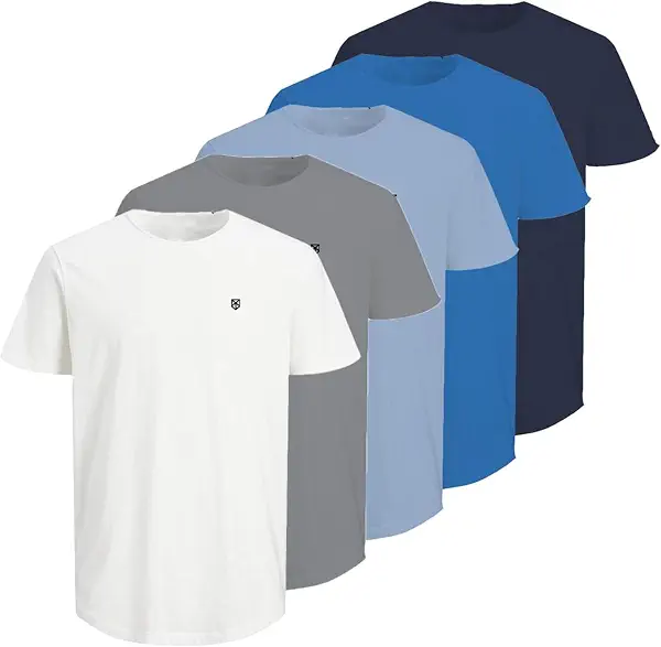 سعر ومواصفات JACK & JONES Mens JPRBLABRODY TEE SS CREW NECK 5PK MP NOOS Modern (pack of 5) - Bright White (B0DFDJD4QJ) على Amazon EG