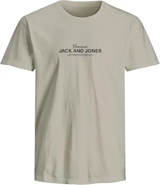 سعر ومواصفات JACK & JONES Mens JPRBLAFERRIS SS TEE CREW NECK FST PLS Classic (pack of 1) - Silver Lining (B0DFRG3VDK) على Amazon EG