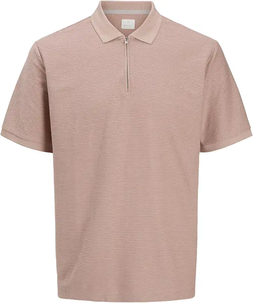 سعر ومواصفات JACK & JONES Mens JPRCCRONNIE SS ZIP POLO NOOS Classic (pack of 1) - Rose Dust (B0DFMYYK7S) على Amazon EG