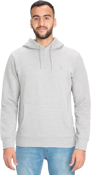 سعر ومواصفات JACK & JONES mens Logan Hooded Hooded Sweatshirt (pack of 1) - Grey Melange (B0DK7FSTYD) على Amazon EG