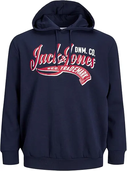 سعر ومواصفات JACK & JONES mens Logo Sweat Hood Sweatshirt (pack of 1) - Navy Blazer (B0C482S3H8) على Amazon EG