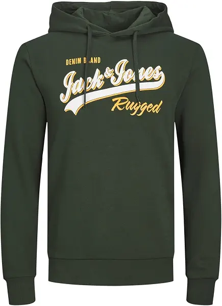 سعر ومواصفات JACK & JONES mens Logo Sweat Hood Sweatshirt (pack of 1) - Mountain View (B0C48JCRPF) على Amazon EG