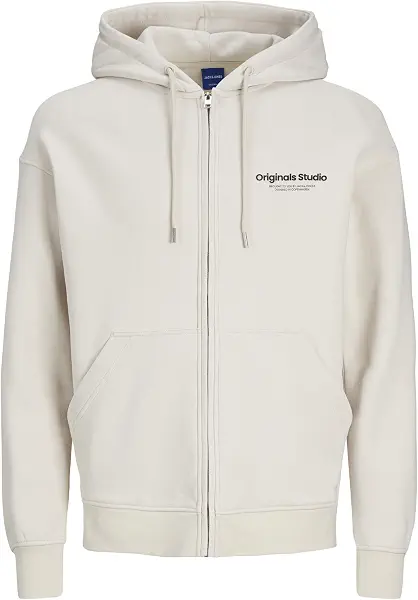 سعر ومواصفات JACK & JONES mens Plus Size Vester-Bro Zip Hooded Sweatshirt (pack of 1) - Moonbeam (B0CYJXMRTV) على Amazon EG
