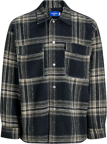 سعر ومواصفات JACK & JONES Mens Plus Size Vester-Bro Check Long-Sleeves Modern (pack of 1) - Forest River (B0DH1BJHSB) على Amazon EG