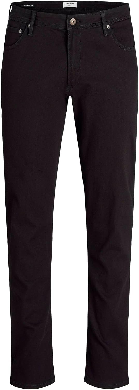 سعر ومواصفات JACK & JONES Regular Fit Jeans, Black Denim, 44W / 36L (B07P5Y45YK) على Amazon EG