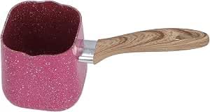 سعر ومواصفات JALSA Square Non-Stick Granite Coffee Warmer Pot – Pink Turkish Coffee Briki with Wood Effect Bakelite Handle (B0HGBHZDZR) على Amazon EG