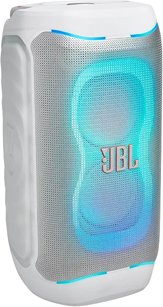 سعر ومواصفات JBL PartyBox 130 Portable Party Speaker with Powerful JBL Sound, Bluetooth Speaker with Dynamic Lightshow, Deep Bass, IPX4 Splashproof, Up to 15 Hours Playtime, White (B0GTQ98FN8) على Amazon EG