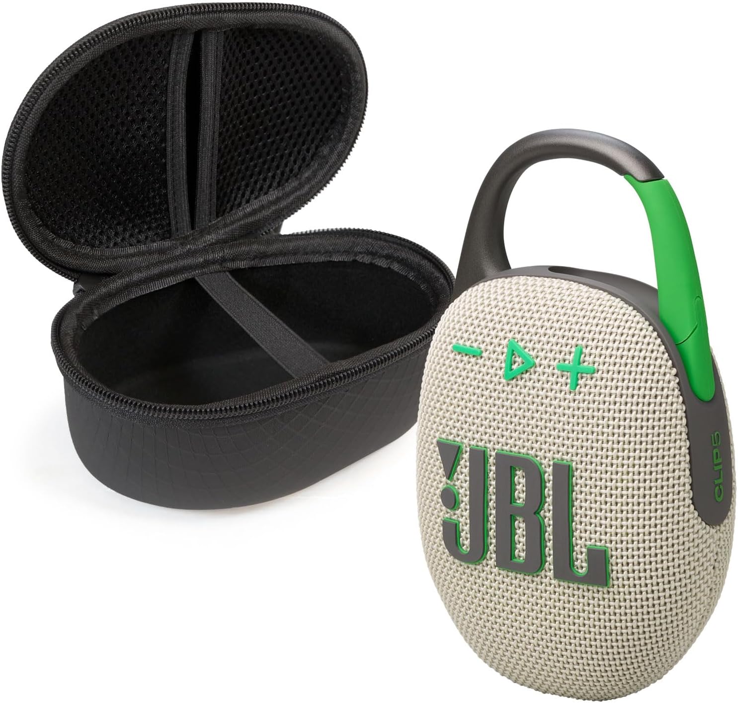 سعر ومواصفات JBL كليب 5 مكبر صوت بلوتوث وديفي! حافظة واقية - رملي (B0D653S6X5) على Amazon EG