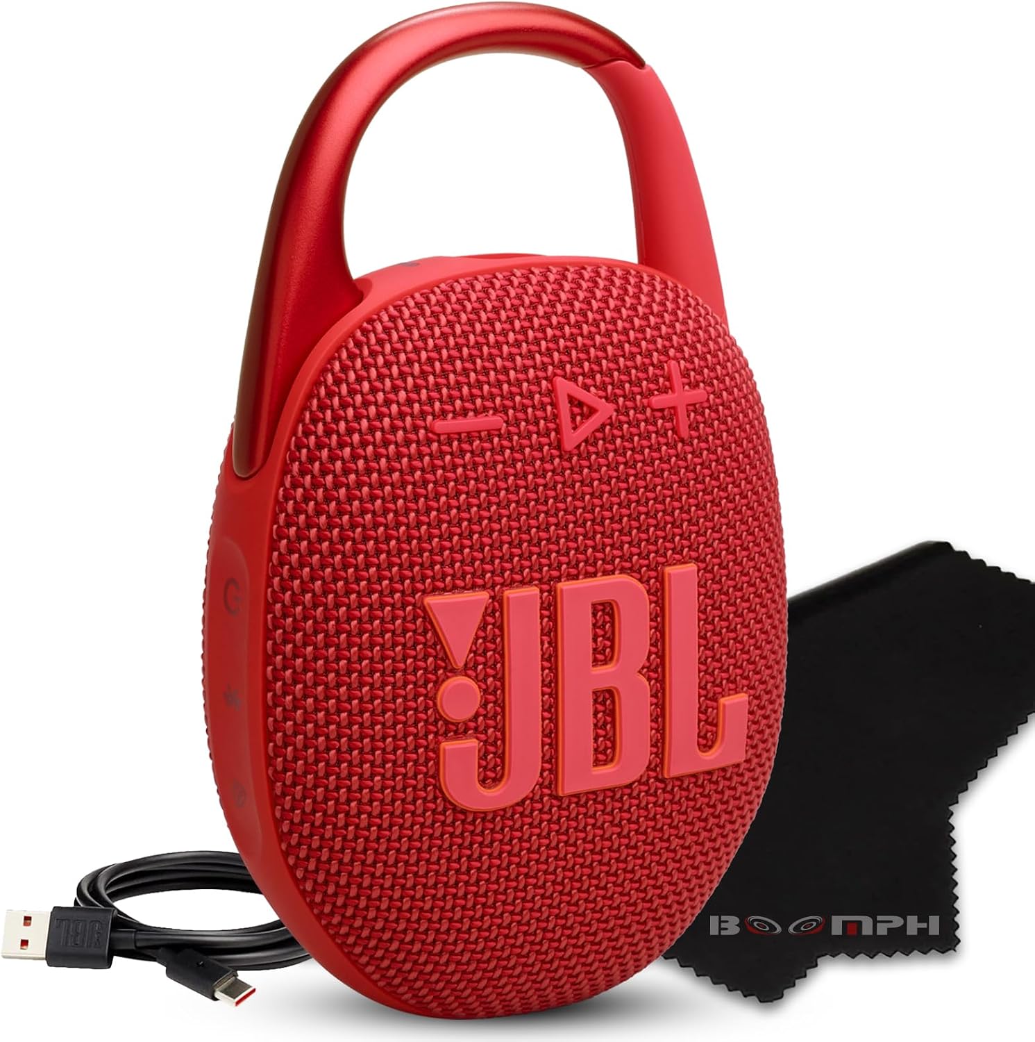 سعر ومواصفات JBL مكبر صوت بلوتوث كليب 5 محمول للغاية بتصميم مقاوم للماء بتصنيف IP67، وقت تشغيل 12 ساعة، بلاي تايم بوست، حلقة تثبيت مدمجة، صوت JBL برو، صوت جهوري عميق، احمر | ضمان لمدة عام من الشركة المصنعة (B0F6VXR1HM) على Amazon EG