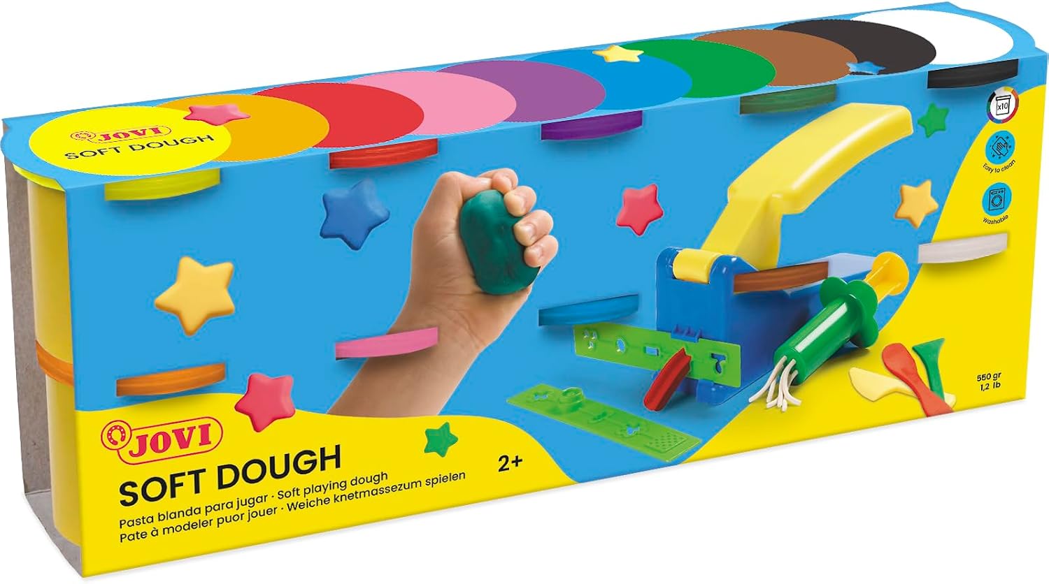 سعر ومواصفات Jovi Modelling Clay, Assorted Colours, Set of 10, 110g (B017BA4DCW) على Amazon EG