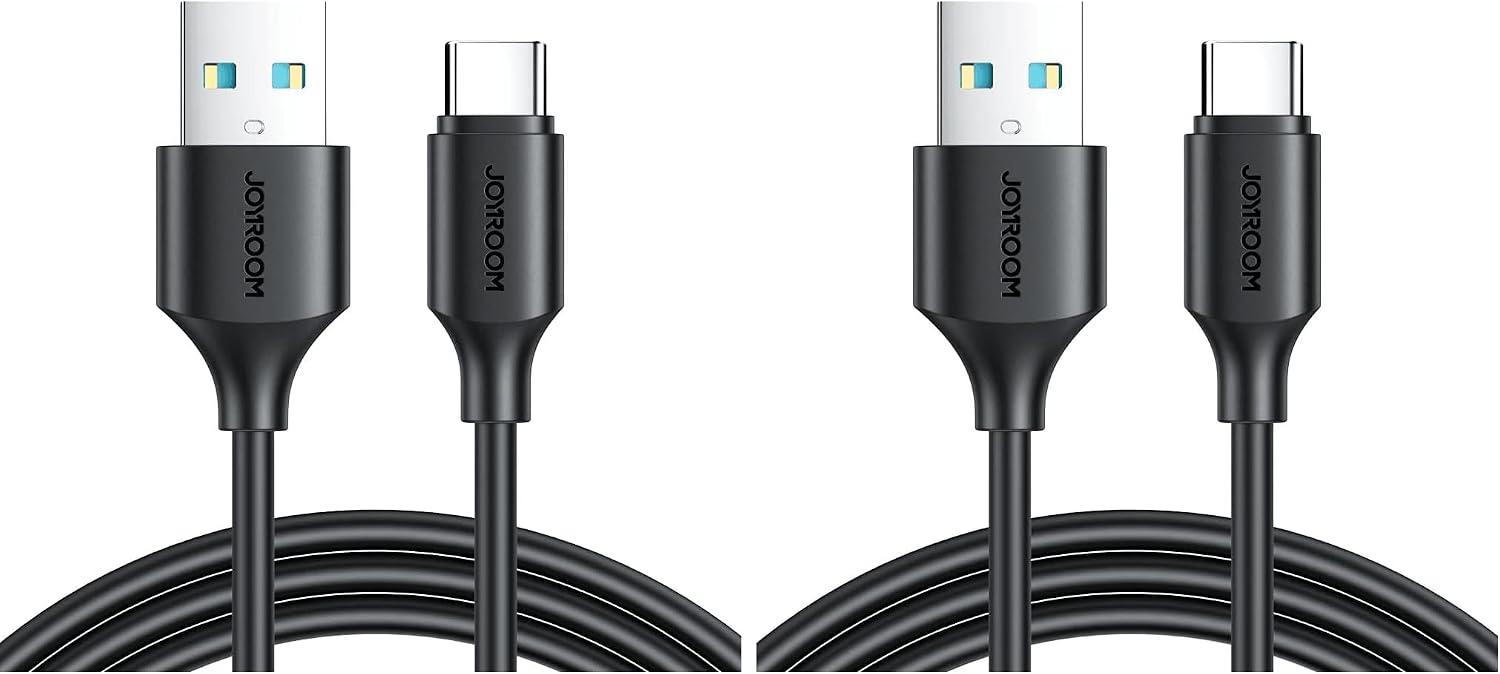 سعر ومواصفات Joyroom S-UC027A9 USB-A to Type-C 3A Fast Charging & Data Cable, 1M – Black High-Speed Charging & Reliable Data Transfer Durable Build | 12 Months Warranty (Pack of 2) (B0HLDXNJWZ) على Amazon EG