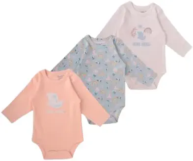 سعر ومواصفات junior Unisex Long Sleeve Printed Bodysuit - 6213 Baby & Toddler Underwear Set (pack of 3) (B0DHSHP83Y) على Amazon EG
