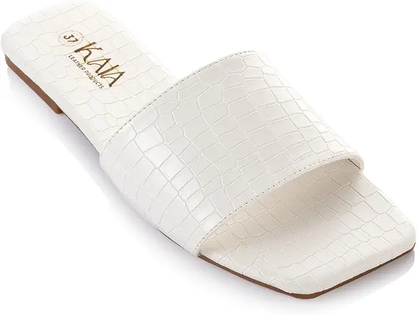 سعر ومواصفات KAIA womens Kaia crocodile-slipper for women Sandal (B0D6P5B9BG) على Amazon EG