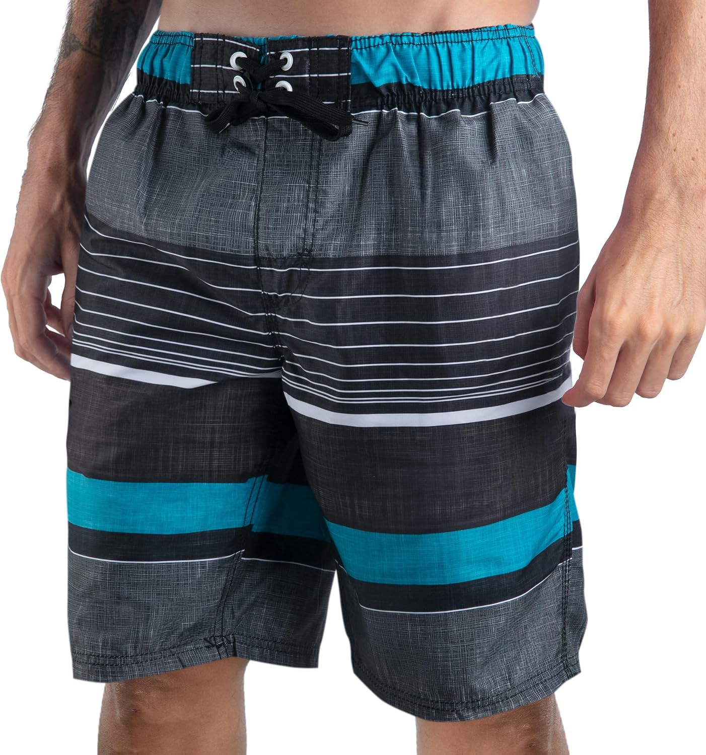 سعر ومواصفات Kanu Surf Men's Barracuda Swim Trunks (Regular & Extended Sizes), Viper Black, XL (B01M2TTTB6) على Amazon EG