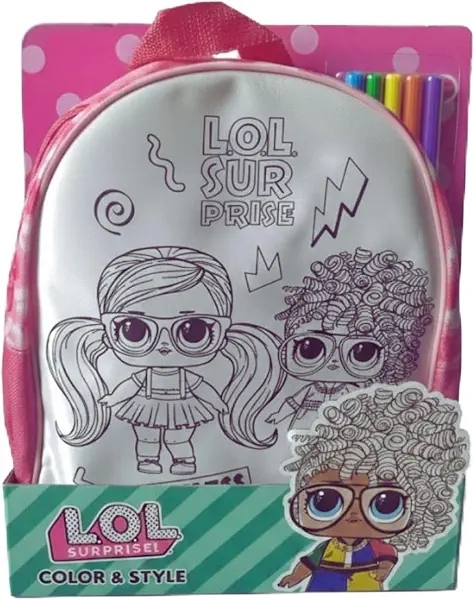 سعر ومواصفات Kid Land شنطة ظهر ملونة ونمط مع 5 اقلام ماركر قابلة للغسل من لول سربرايز (B0H2S8BCG3) على Amazon EG