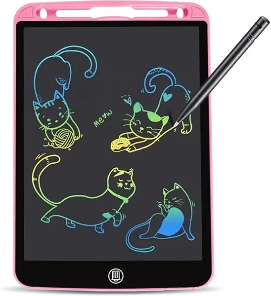 سعر ومواصفات KIDSZONE LCD Writing Tablet for Kids, 10 Inch Colorful Screen Drawing Doodle Board, Erasable Electronic Pad, Educational & Travel Toy Gift for Toddlers Boys Girls (Assorted Colors) (B0FVW4S2T8) على Amazon EG