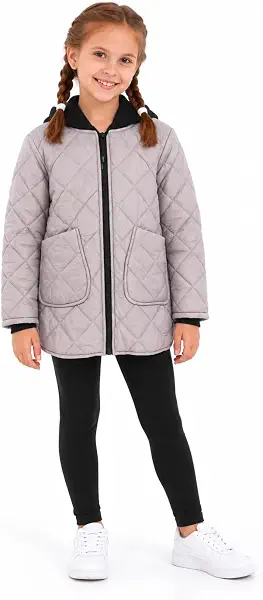 سعر ومواصفات King Tout for Ready-Made Garments Girls Diamond-quilted Hooded Jacket (B0HN2R16H7) على Amazon EG