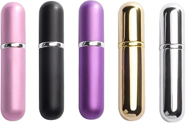 سعر ومواصفات kiniza 5 قطع محمولة 5 مل زجاجات رذاذ عطر صغيرة ، بخاخ عطر قابل لإعادة الملء ، علبة مضخة رائحة زجاجة عطر ، عبوة عبوات عطر فارغة للسفر والخارج (B08PZ4TBWW) على Amazon EG