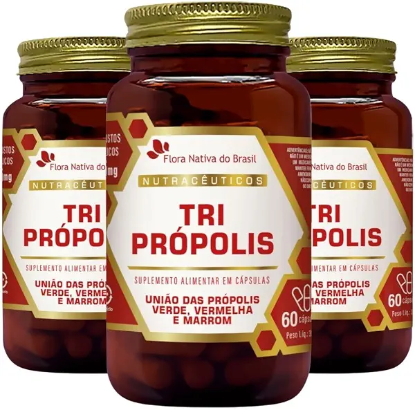 سعر ومواصفات KIT 3X Tri Própolis (Própolis Vermelha, Verde e Marrom) 60 Cápsulas - Flora Nativa (B0C1NVHF3Y) على Amazon EG