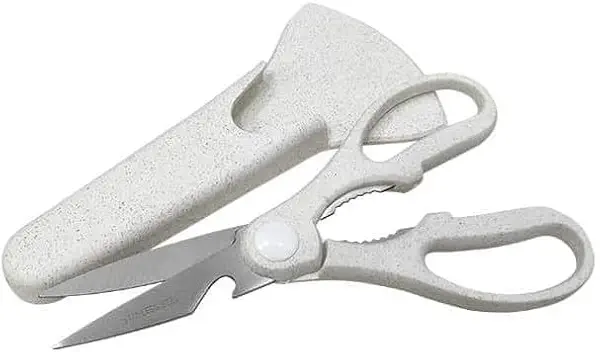 سعر ومواصفات Kitchen Scissors Stainless Steel With Magnetic Cover Multi-Function Shears With Nut Cracker Bottle Opener Cutter For Chicken Meat Herbs Vegetables Household Cooking Tools, S-233 (White) (B0DWY2VJZ1) على Amazon EG