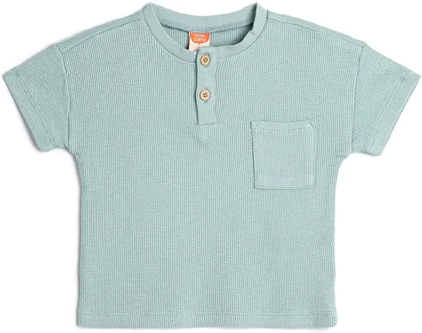 سعر ومواصفات KOTON Baby boys Button Detail Ribbed Tshirt (B0CV3XP6HV) على Amazon EG