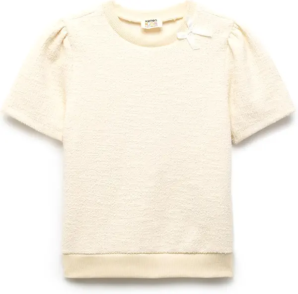 سعر ومواصفات KOTON Girls BLOUSE SS JERSEY (pack of 1) (B0F1DKMFTS) على Amazon EG