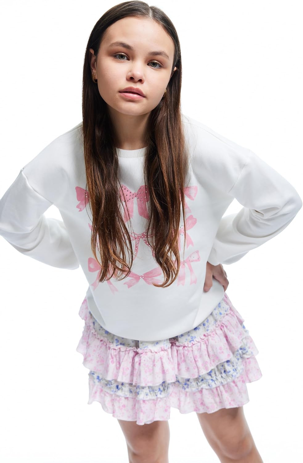 سعر ومواصفات KOTON girls Cotton Sweatshirt Sweatshirt (pack of 1) (B0DWH6MZW7) على Amazon EG
