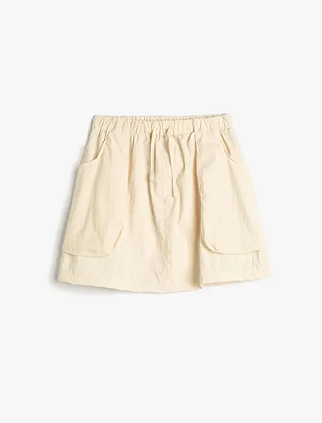 سعر ومواصفات KOTON Girls Parachute Pockets Drawstring Skirt (B0D33RPBD9) على Amazon EG