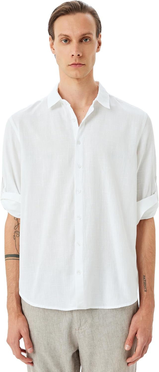 سعر ومواصفات كوتون KOTON Mens Classic Shirt Modern (pack of 1) (B0DTDVC9CT) على Amazon EG