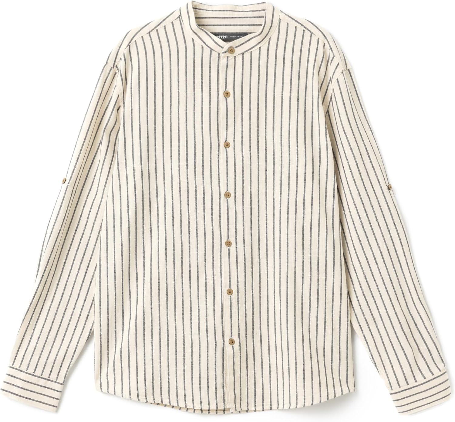 سعر ومواصفات كوتون KOTON Mens Mandarin Neck Shirt Modern (pack of 1) (B0DT88982L) على Amazon EG