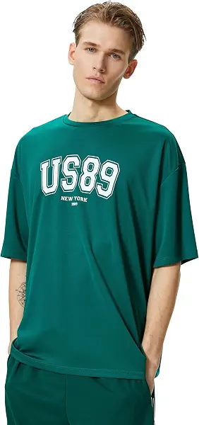 سعر ومواصفات KOTON Mens Oversized College Sport Tshirt (B0CT3HP6HV) على Amazon EG