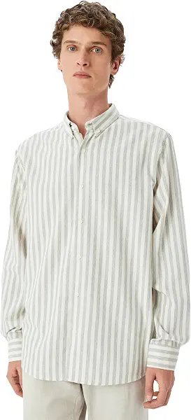 سعر ومواصفات KOTON Mens Striped Shirt Modern (pack of 1) (B0DQJ2HDQ5) على Amazon EG