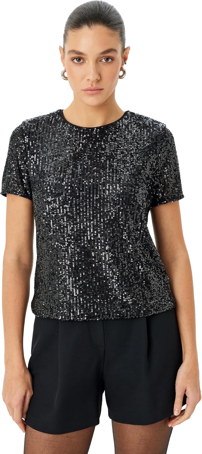 سعر ومواصفات KOTON Womens BLOUSE SS JERSEY (pack of 1) (B0DT76M9Y8) على Amazon EG