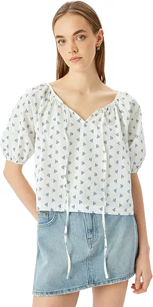 سعر ومواصفات KOTON Womens BLOUSE SS WOVEN TOPS (pack of 1) (B0DT9RJ9NV) على Amazon EG
