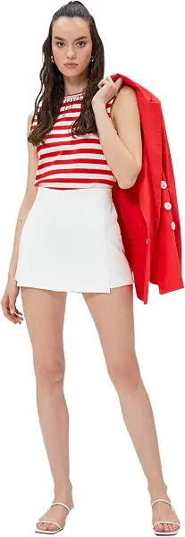 سعر ومواصفات KOTON womens Lugat Sleeveless Crop Tanktop (B0CP191Q9N) على Amazon EG